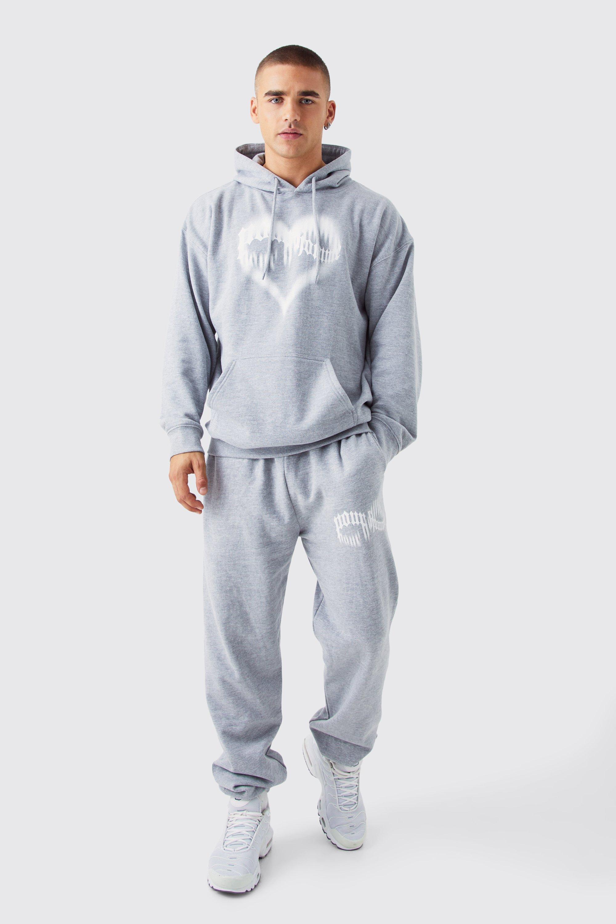 Grey store boohooman tracksuit